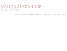 Tablet Screenshot of nailyaalexandergallery.com